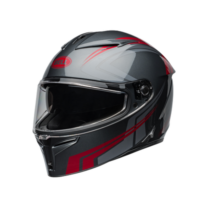 Lithium-Jetstream Gloss Gray/Candy Red