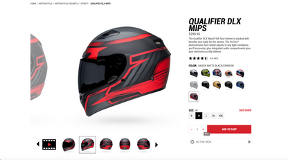 Qualifier DLX Mips-Raiser Matte Black/Crimson